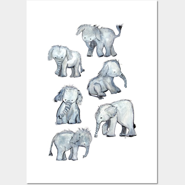 Little Elephants Wall Art by msmart